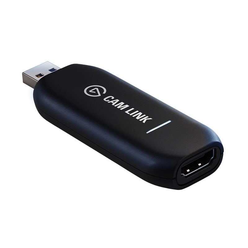 Elgato Cam Link 4K -kamerasovitin, HDMI -> USB 3.0, musta