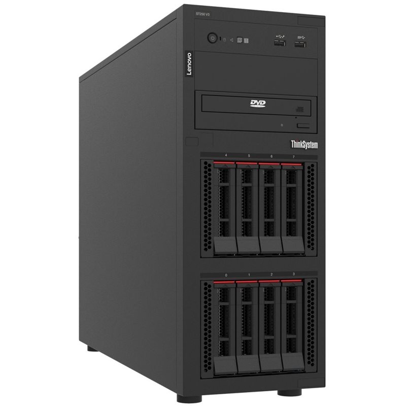 Lenovo ST250 V3 - tornipalvelin, musta