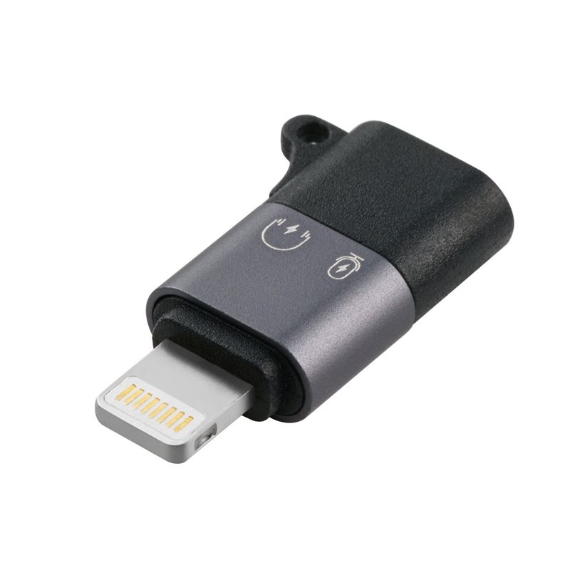 MicroConnect (Outlet) Lightning-uros -> USB-C-naaras -adapteri, hopea