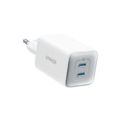 Anker 47W Nano 3 Charger, GaN-verkkovirtalaturi, 2x USB-C, valkoinen