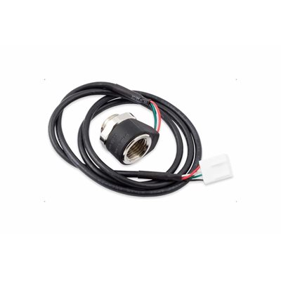 Aqua Computer Calitemp, digitaalinen lämpötilasensori, G1/4 ulko- ja sisäkierre, aquaero 5/6, musta/hopea