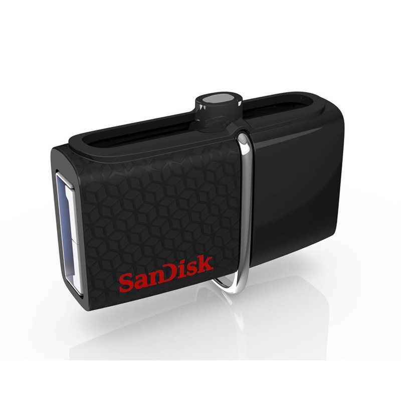 Sandisk 32GB Ultra Dual USB Drive 3.0 -muistitikku, Type-A/micro-USB, musta
