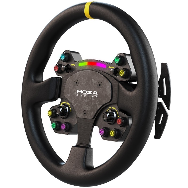 MOZA Racing MOZA RS V2 Ohjauspyörä, Nahkaa