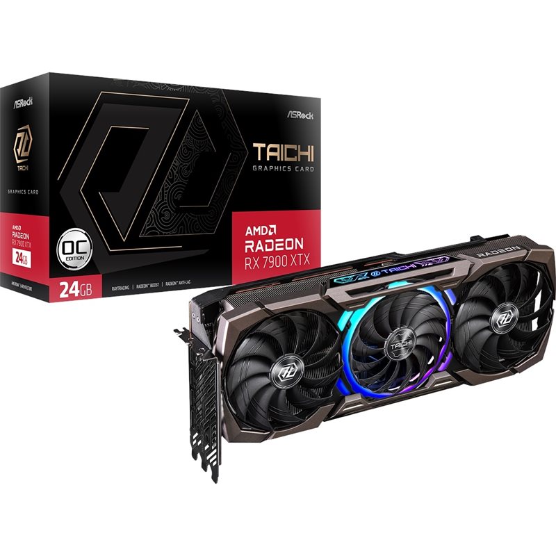 ASRock (Outlet) Radeon RX 7900 XTX Taichi OC -näytönohjain, 24GB GDDR6