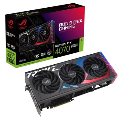 Asus GeForce RTX 4070 SUPER ROG Strix - OC Edition -näytönohjain, 12GB GDDR6X