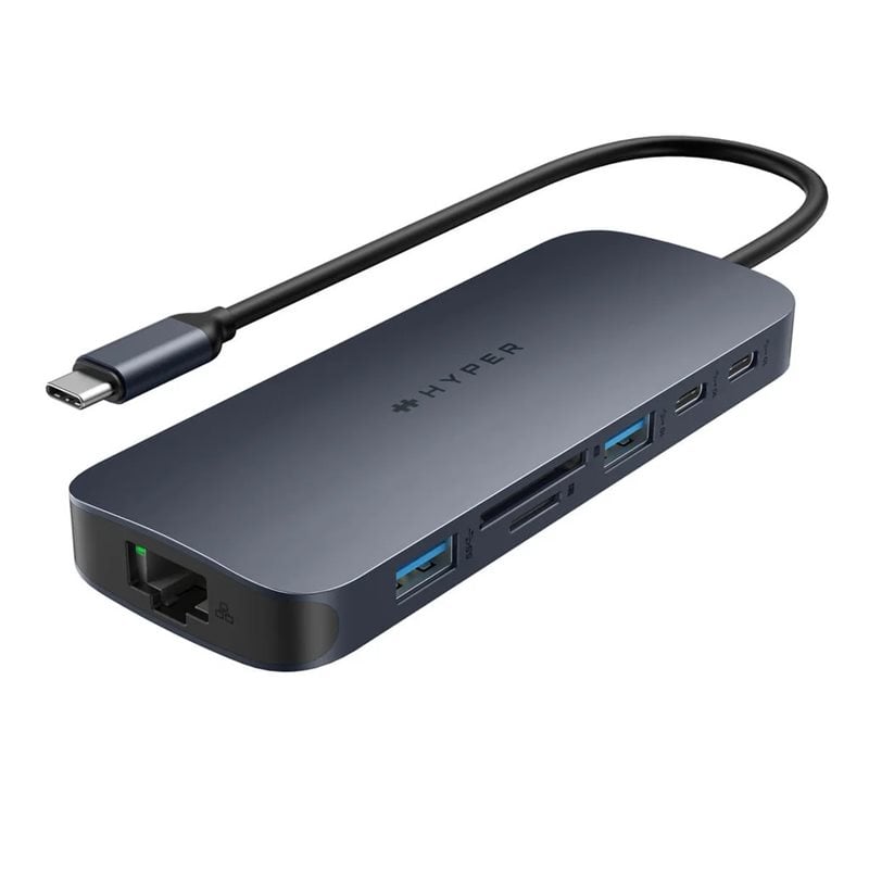 Targus HyperDrive Next 10 Port USB-C-hubi, PD3.1 140W, keskiyön sininen