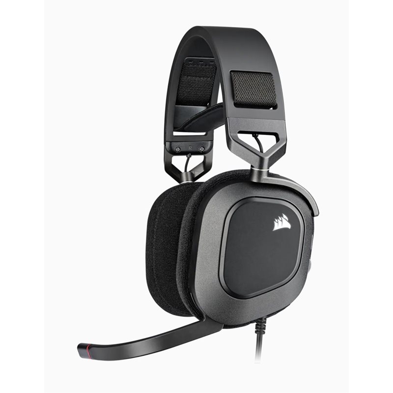 Corsair (Outlet) HS80 RGB USB Wired Gaming Headset - Carbon, pelikuulokkeet mikrofonilla, musta