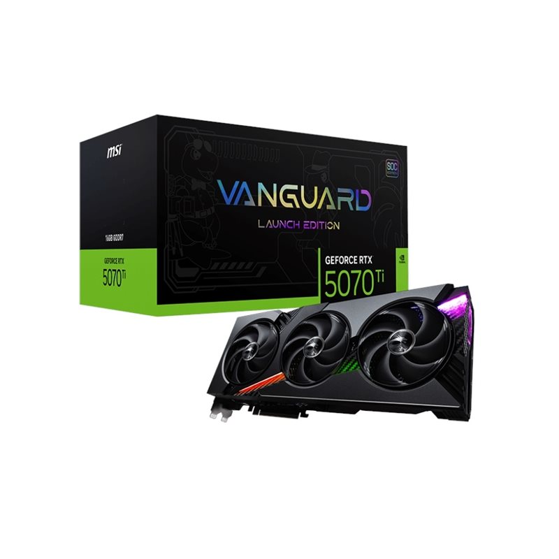 MSI GeForce RTX 5070 Ti VANGUARD SOC Launch Edition -näytönohjain, 16GB GDDR7