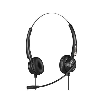 Sandberg USB-A + RJ-9 + RJ-11 Headset Pro Stereo, musta