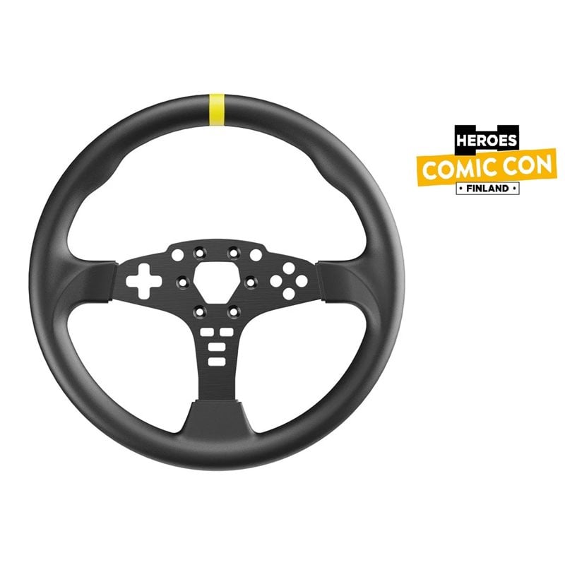 MOZA Racing 12" Round Wheel Mod for ES, musta/keltainen