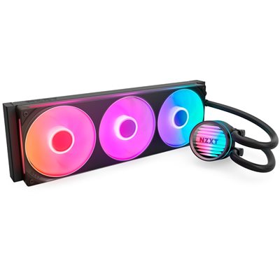 NZXT Kraken Core 360 RGB, 360mm AIO-nestejäähdytysratkaisu prosessorille, musta