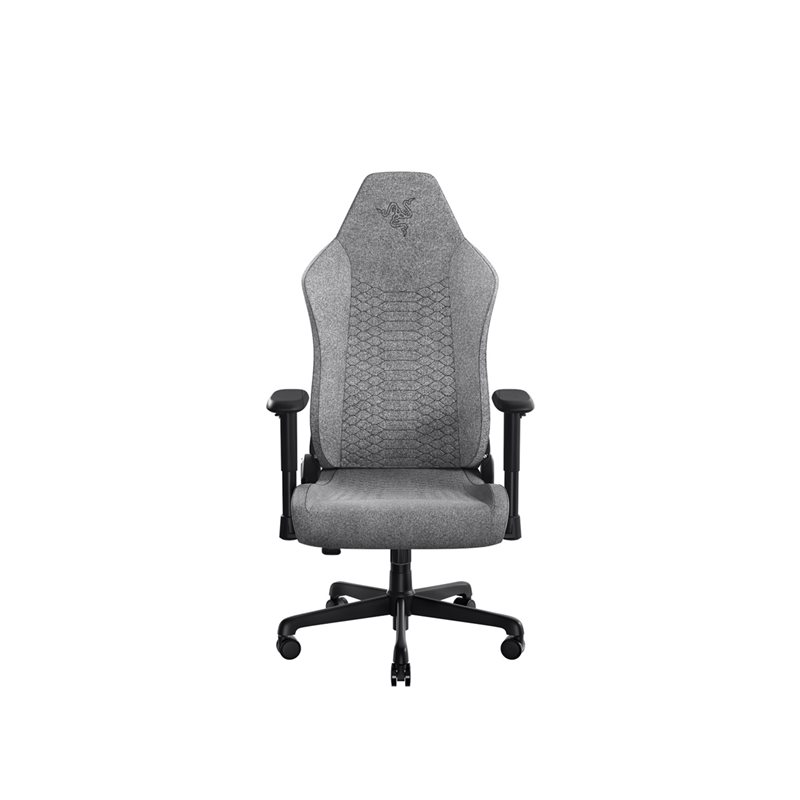 Razer Iskur V2 X - Light Gray Edition, kangasverhoiltu pelituoli, harmaa