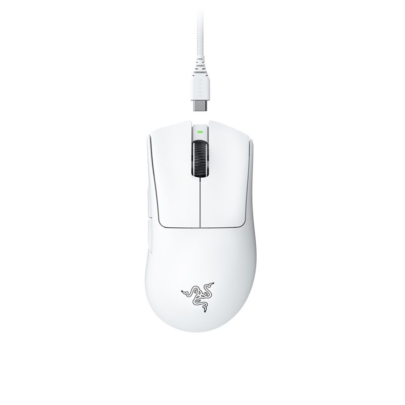 Razer (Outlet) DeathAdder V3 Pro - White, langaton pelihiiri, 30 000 DPI, valkoinen
