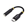 Akasa USB-C -> 3,5mm -audioadapteri, 12cm, musta