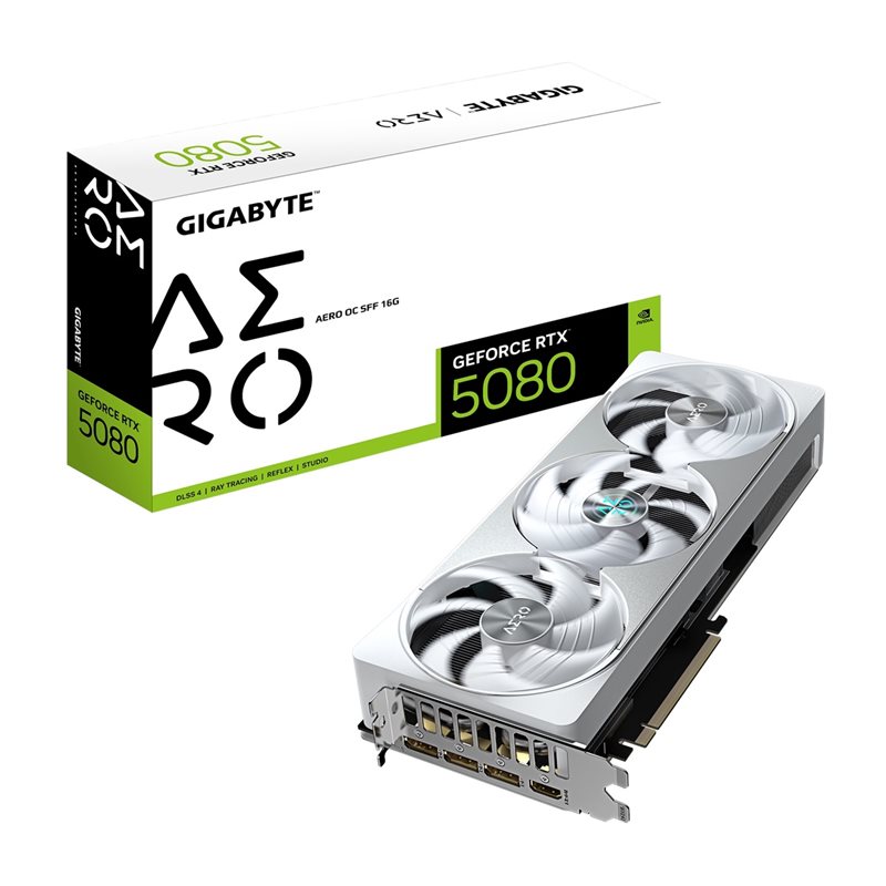 Gigabyte (Outlet) GeForce RTX 5080 AERO OC SFF -näytönohjain, 16GB GDDR7