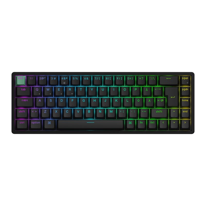Keychron (Outlet) K6 HE, langaton mekaaninen näppäimistö, 65%, Gateron 2.0 Purple Magnetic Switch, musta