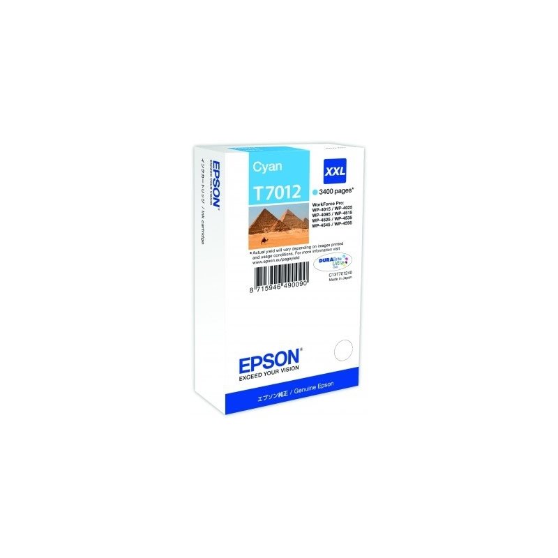 Epson WP4000/4500 Series Ink Cartridge XXL Cyan 3.4k