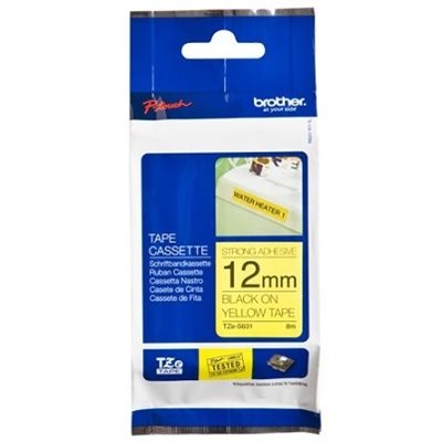 Brother TZES631 12 BLACK ON YELLOW STR.