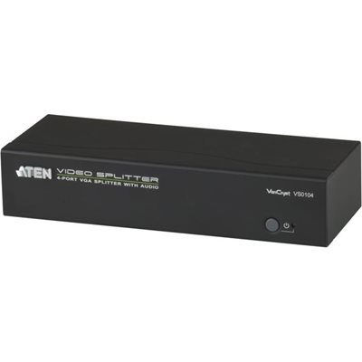 Aten VGA-jakaja, 1 laite 4 näytölle, VGA/ääni, 450MHz, 65m, mu