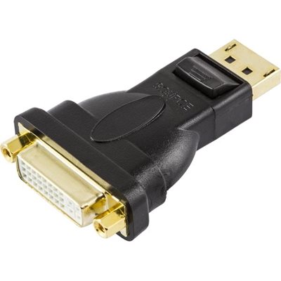 Deltaco DisplayPort - DVI-D (Single-Link) -adapteri, uros-naaras