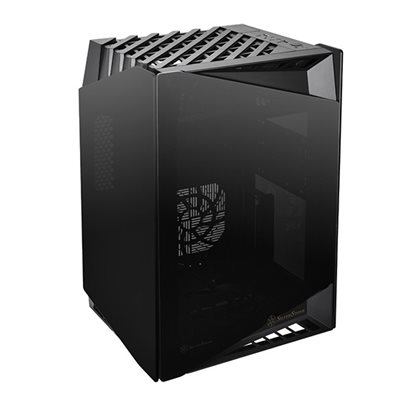 SilverStone LD03 Lucid Series, ikkunallinen Mini-DTX/Mini-ITX -kotelo, musta