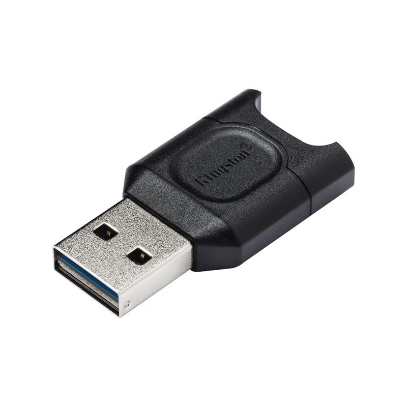 Kingston MobileLite Plus microSD -kortinlukija, 3.2 Gen1 USB-A, UHS-II, musta