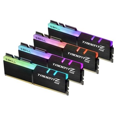 G.Skill 64GB (4 x 16GB) Trident Z RGB, DDR4 3600MHz, CL18, 1.35V, musta