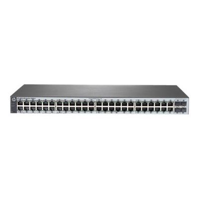 HP Enterprise 1820-48G Switch, hallinnoitu räkkiasennettava kytkin, 1U, musta/harmaa