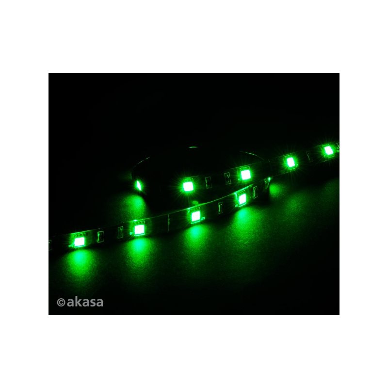 Akasa Vegas M, magneettinen LED-valonauha, 50cm, vihreä (Poistotuote! Norm. 14,90€)