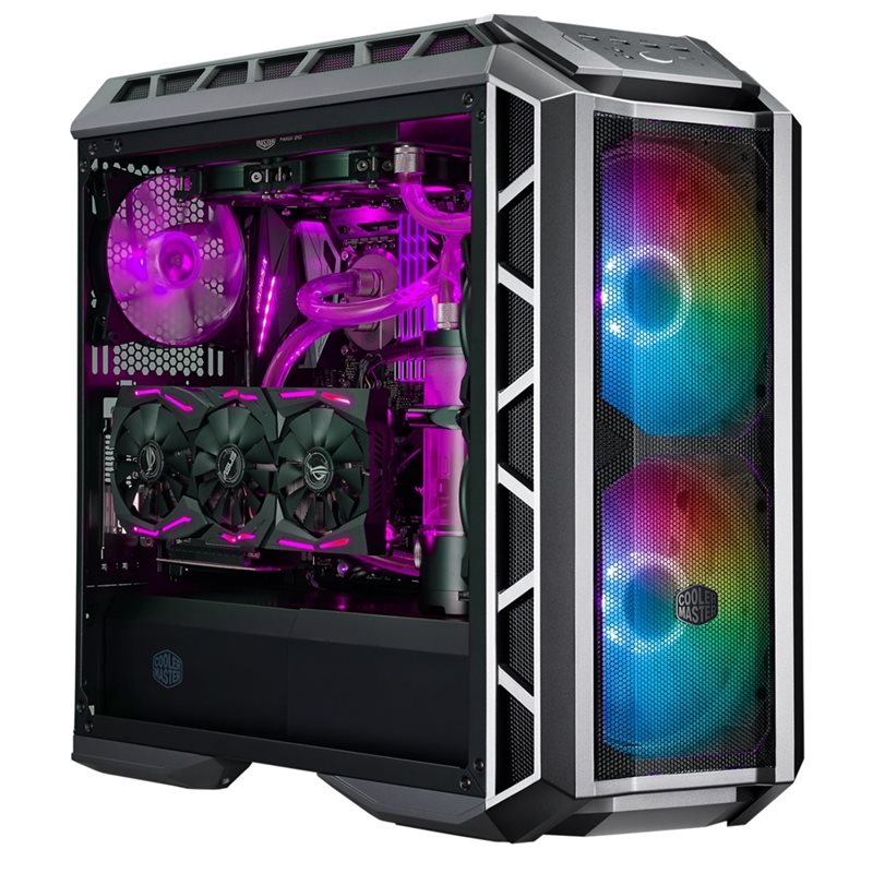 Cooler Master MasterCase H500P Mesh ARGB, ikkunallinen miditornikotelo, Gun Metal Grey - Kuva 2