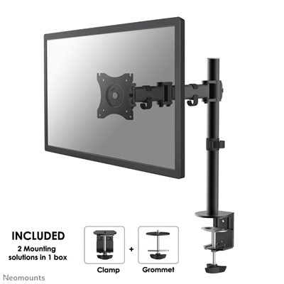 Neomounts 10-30" Select Monitor Desk Mount, näyttövarsi pöydälle, musta