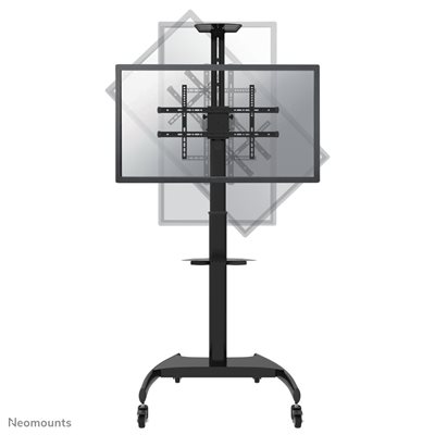 Neomounts 37-70" floor stand, liikuteltava lattiateline, musta