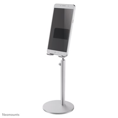 Neomounts Phone stand, korkeussäädettävä puhelinteline, hopea