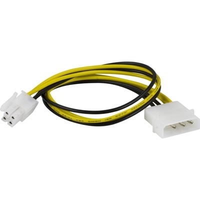 Deltaco Adapterikaapeli 4-pin -> ATX12V(P4), 30cm