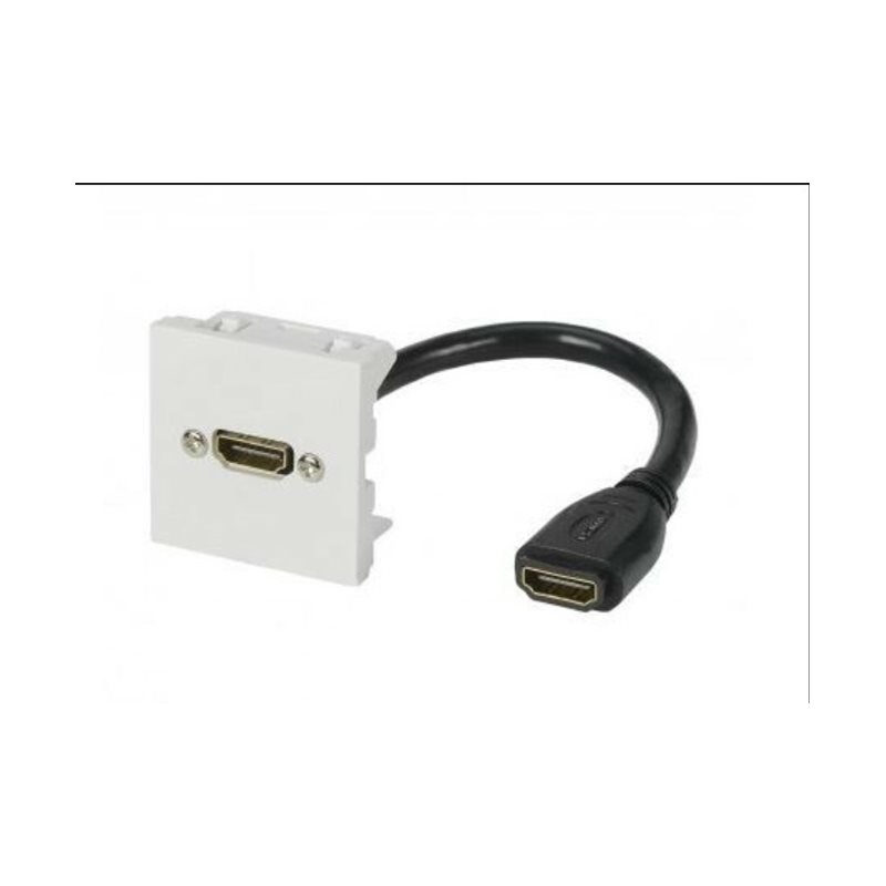 Erard HDMI-rasia 45 x 45mm, HDMI x 1, johto HDMI F/F 10cm