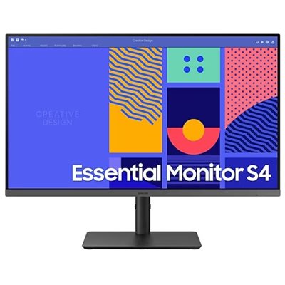 Samsung 27" Essential Monitor S4 (S432GC), 100Hz Full HD -monitori, musta