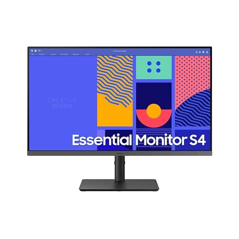 Samsung 27" Essential Monitor S4 (S432GC), 100Hz Full HD -monitori, musta