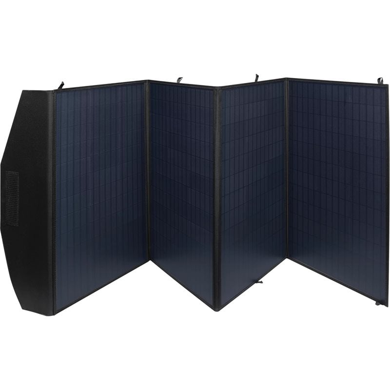 Sandberg 200W Solar Charger -aurinkokenno, USB-C PD 60W, USB-A 15W, USB-A QC3.0 18W, DC, musta