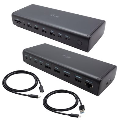 i-tec 6x 4K60Hz Display Docking Station 16-in-1 -telakka, hopea