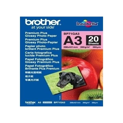 Brother Premium Plus Kiiltävä A3-valokuvapaperi (20 arkkia)
