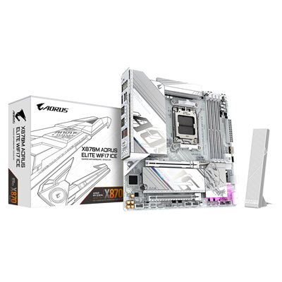 Gigabyte X870M AORUS ELITE WIFI7 ICE, mATX-emolevy
