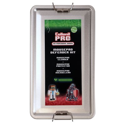 Collonil PRO Mousepad Defender Kit Metalcase, hiirimaton puhdistus- ja suojauspaketti metallikotelossa