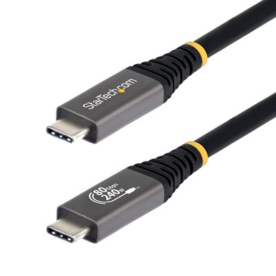 StarTech.com USB4-C -kaapeli, 80 Gbps, PD 240W, 1m, musta
