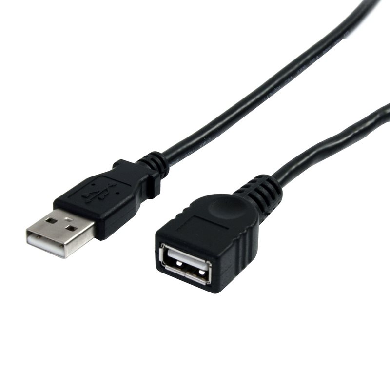 StarTech.com 2.0 USB-A -jatkokaapeli, uros-naaras, 1,8m, musta