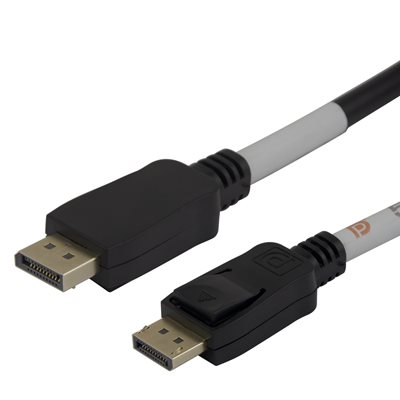Deltaco DisplayPort 2.1 -näyttökaapeli, 2m, musta