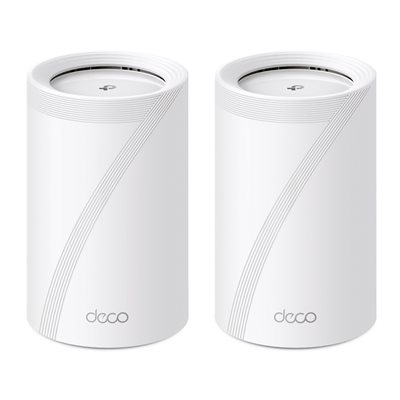TP-Link Deco BE65, Tri Band BE9300 Wi‑Fi 7 -Mesh-järjestelmä, valkoinen, 2 kpl