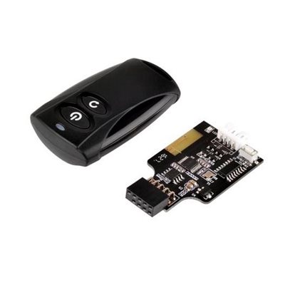 SilverStone ES02, tietokoneen virta/reset -kytkimien kaukosäädinsarja, 2.4GHz, musta