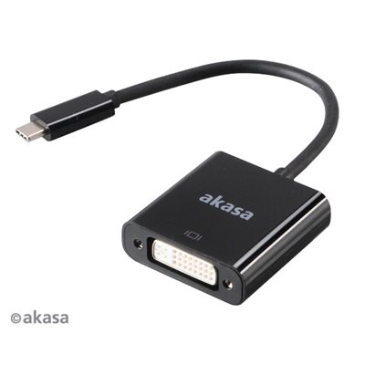 Akasa USB-C -> DVI -adapteri, musta