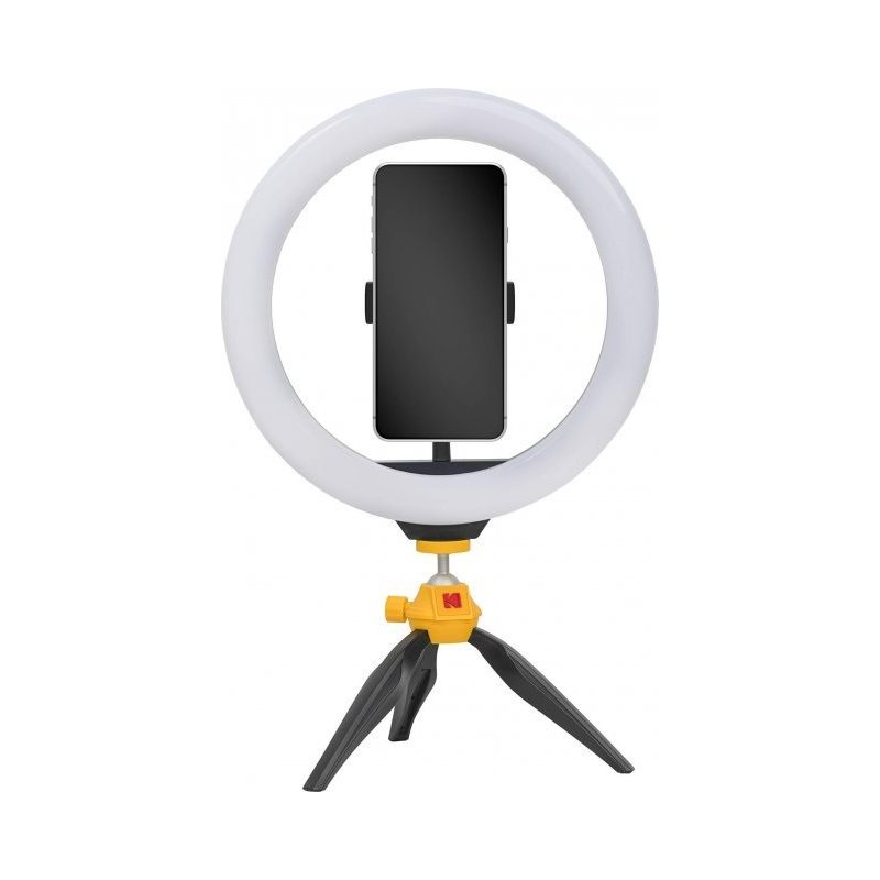 Kodak Selfie Ring Light -valorengas, valkoinen/musta/keltainen (Poistotuote! Norm. 57,4€)