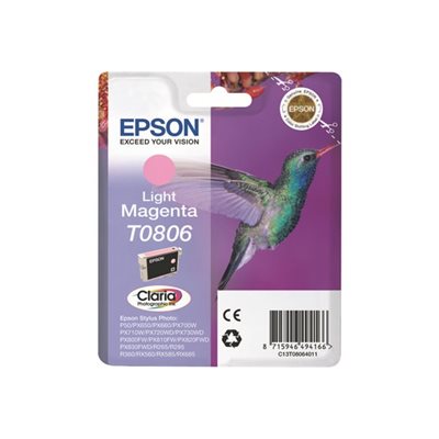 Epson T0806 Claria Photographic -muste, vaalea magenta